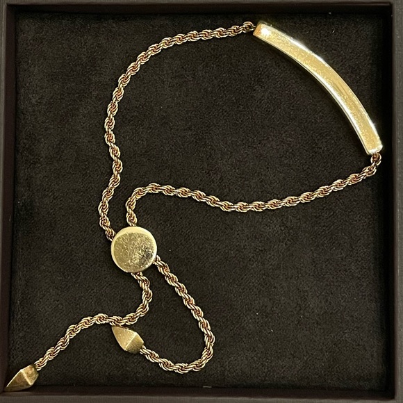 Monica Vinader Linear Chain Rose Gold Bracelet - Picture 3 of 5